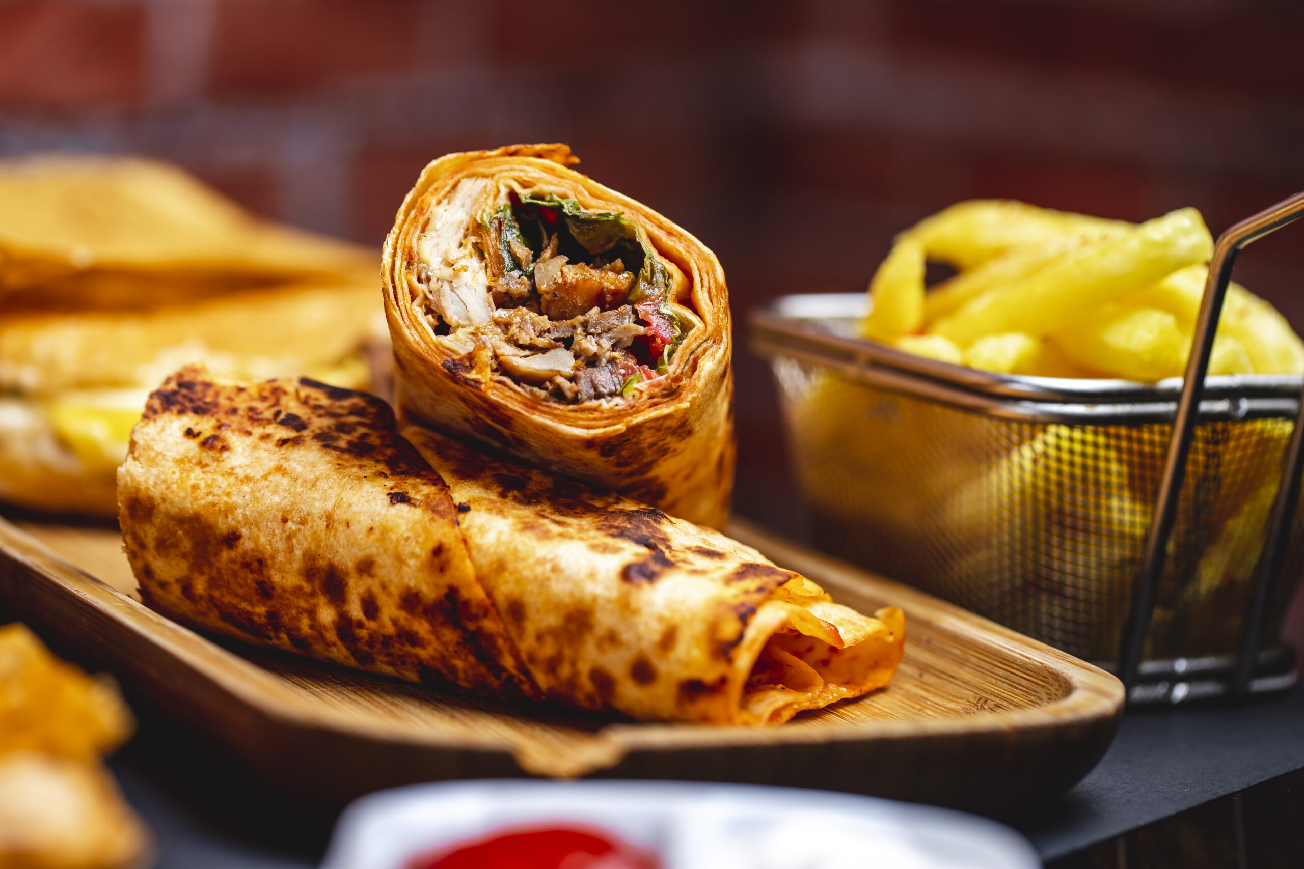 Chicken paneer roll